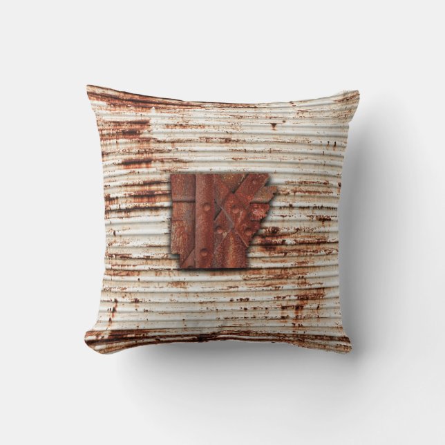 Red Rust Arkansas Shape Kussen (Voorkant)