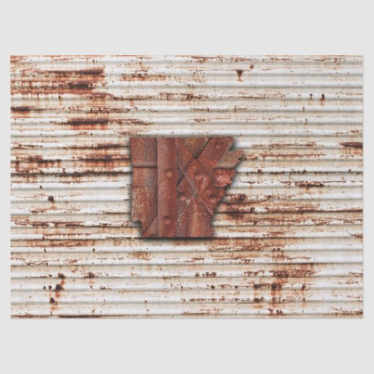 Red Rust Arkansas Shape Tissuepapier (Voorkant)