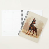 Red Rust Brown Doberman Pinscher Dog Planner (Display)