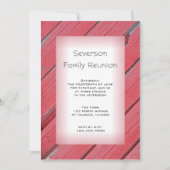 Red Rustic Barn Wood country reunion Kaart (Voorkant)