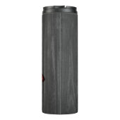 Red Rustic Butterfly - gepersonaliseerde thermisch Thermosbeker (Achterkant)