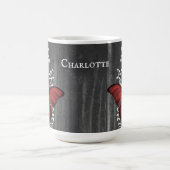 Red Rustic Butterfly - Mok op maat van koffie (Center)