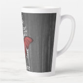 Red Rustic Butterfly persoonlijke latte Mok (Rechts)