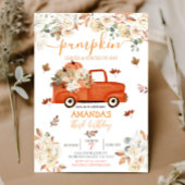 Red Rustic derde verjaardag Uitnodiging