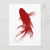 Red Ryukin Goldfish Briefkaart (Voorkant)