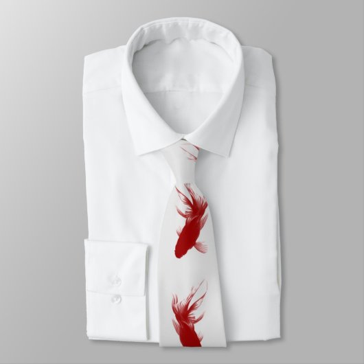 Red Ryukin Goldfish Stropdas (Gebonden)