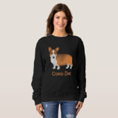 Red Sable Cardigan Welsh Corgi Dad Dog Trui (Voorkant volledig)