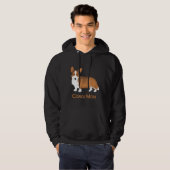 Red Sable Cardigan Welsh Corgi Mam Dog Hoodie (Voorkant volledig)