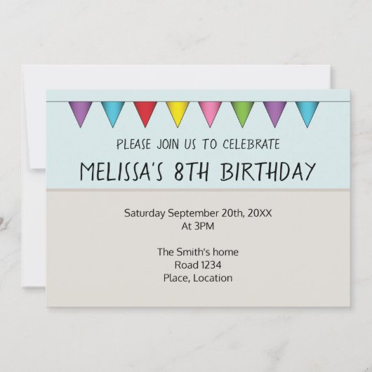 Red Sable Papillon Happy Dog kleurrijke verjaardag Kaart (Achterkant)