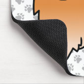 Red Sable Tibetan Spaniel Cute Cartoon Dog & Paws Muismat (Hoek)