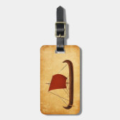 Red Sail Viking Ship II Bagagelabel (Voorkant verticaal)