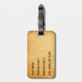 Red Sail Viking Ship II Bagagelabel (Achterkant verticaal)