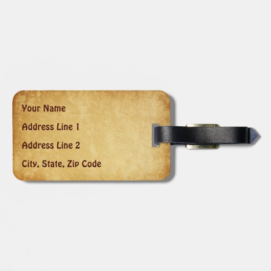 Red Sail Viking Ship II Bagagelabel (Achterkant horizontaal)