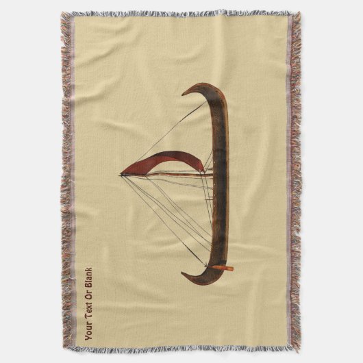 Red Sail Vikingschip Deken (Voorkant Verticaal)