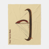 Red Sail Vikingschip Fleece Deken (Voorkant)