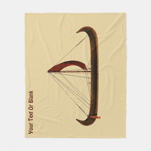 Red Sail Vikingschip Fleece Deken (Voorkant)
