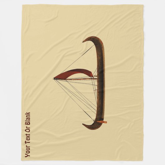 Red Sail Vikingschip Fleece Deken (Voorkant)