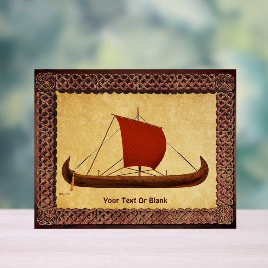 Red Sail Vikingschip II Acryl Bord (Neutraal)