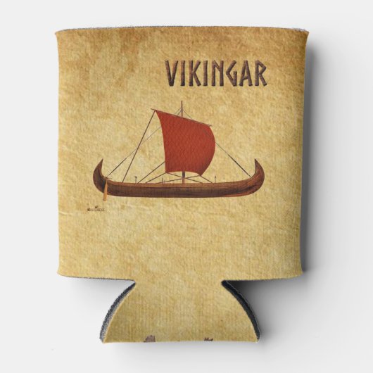 Red Sail Vikingschip II Blikjeskoeler (Voorkant)