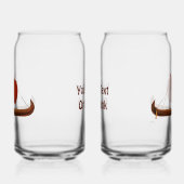 Red Sail Vikingschip II Blikvorm Glas (Links)