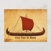 Red Sail Vikingschip II Briefkaart (Voorkant)