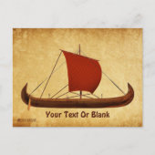 Red Sail Vikingschip II Briefkaart (Voorkant)