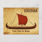 Red Sail Vikingschip II Briefkaart (Voorkant)