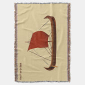 Red Sail Vikingschip II Deken (Voorkant Verticaal)