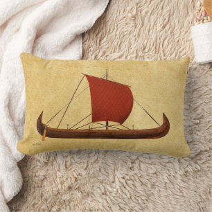Red Sail Vikingschip II Kussen
