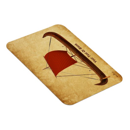 Red Sail Vikingschip II Magneet (Rechterzijde)