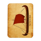 Red Sail Vikingschip II Magneet (Verticaal)