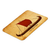 Red Sail Vikingschip II Magneet (Linkerzijde)