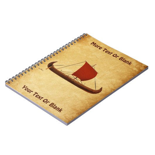 Red Sail Vikingschip II Notitieboek (Linkerzijde)