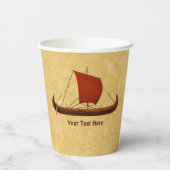 Red Sail Vikingschip II Papieren Bekers (Achterkant)