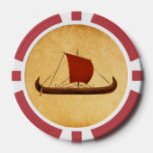 Red Sail Vikingschip II Poker Chips (Voorkant)