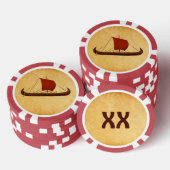 Red Sail Vikingschip II Poker Chips (Opstapeling)