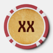 Red Sail Vikingschip II Poker Chips (Achterkant)