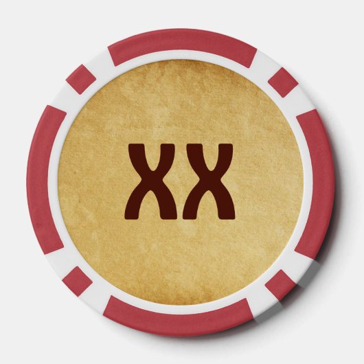 Red Sail Vikingschip II Poker Chips (Achterkant)