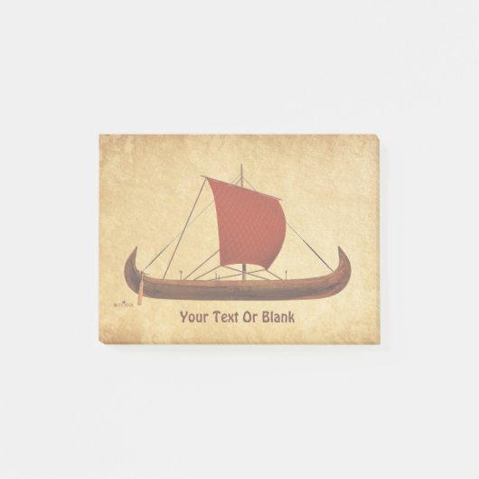 Red Sail Vikingschip II Post-it® Notes (Voorkant)