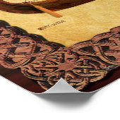 Red Sail Vikingschip II Poster (Hoek)