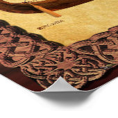 Red Sail Vikingschip II Poster (Hoek)