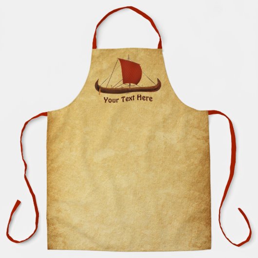 Red Sail Vikingschip II Schort (Voorkant)