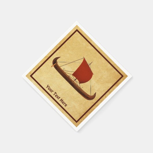 Red Sail Vikingschip II Servet (Hoek)