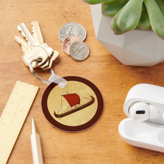 Red Sail Vikingschip II Sleutelhanger (Bureau)