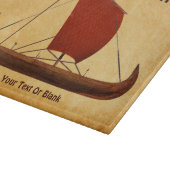 Red Sail Vikingschip II Snijplank (Hoek)