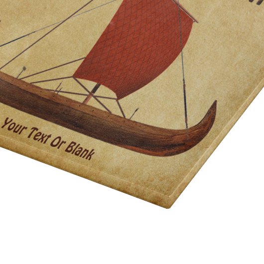 Red Sail Vikingschip II Snijplank (Hoek)