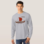 Red Sail Vikingschip II T-shirt (Voorkant volledig)