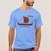 Red Sail Vikingschip II T-shirt (Voorkant)