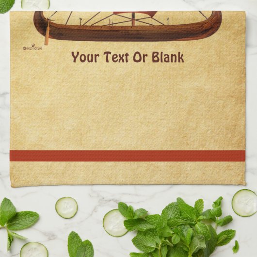 Red Sail Vikingschip II Theedoek (Gevouwen)