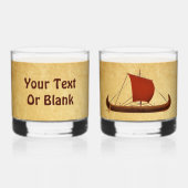 Red Sail Vikingschip II Whisky Glas (Achterkant)